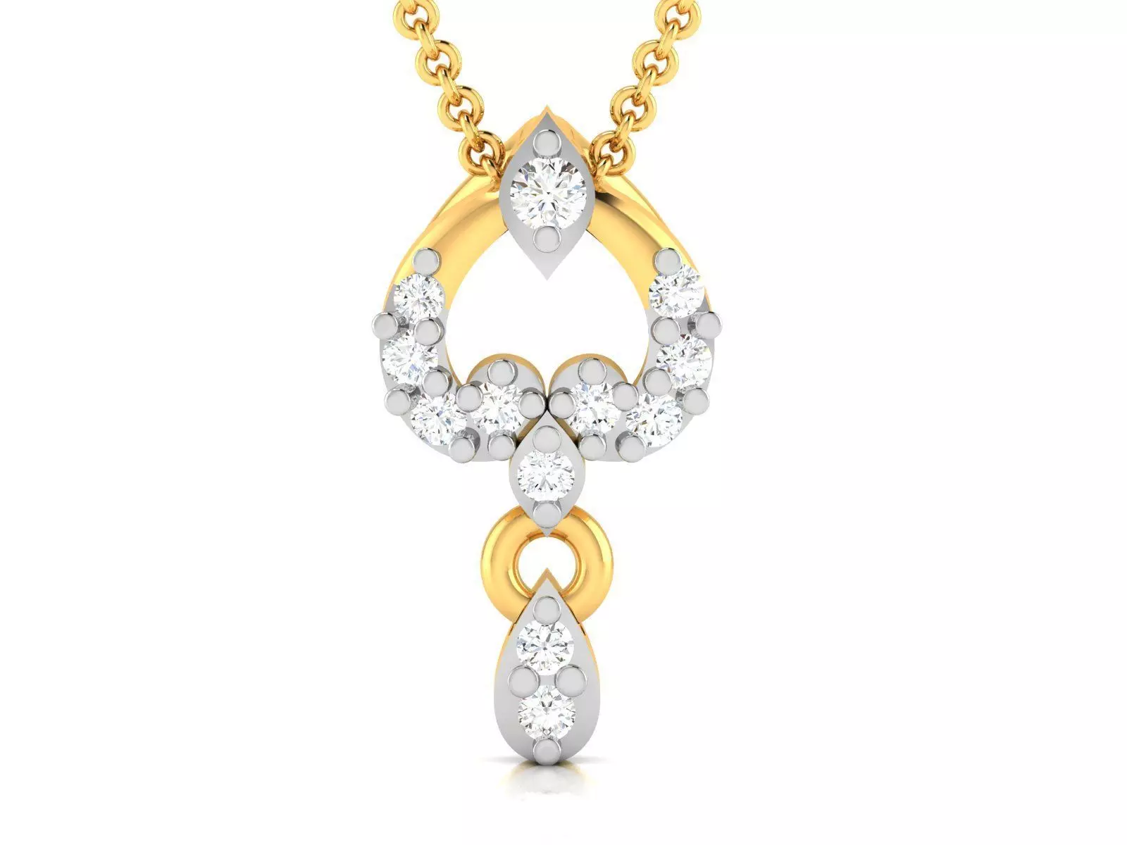 Women pendant 3D print model_0