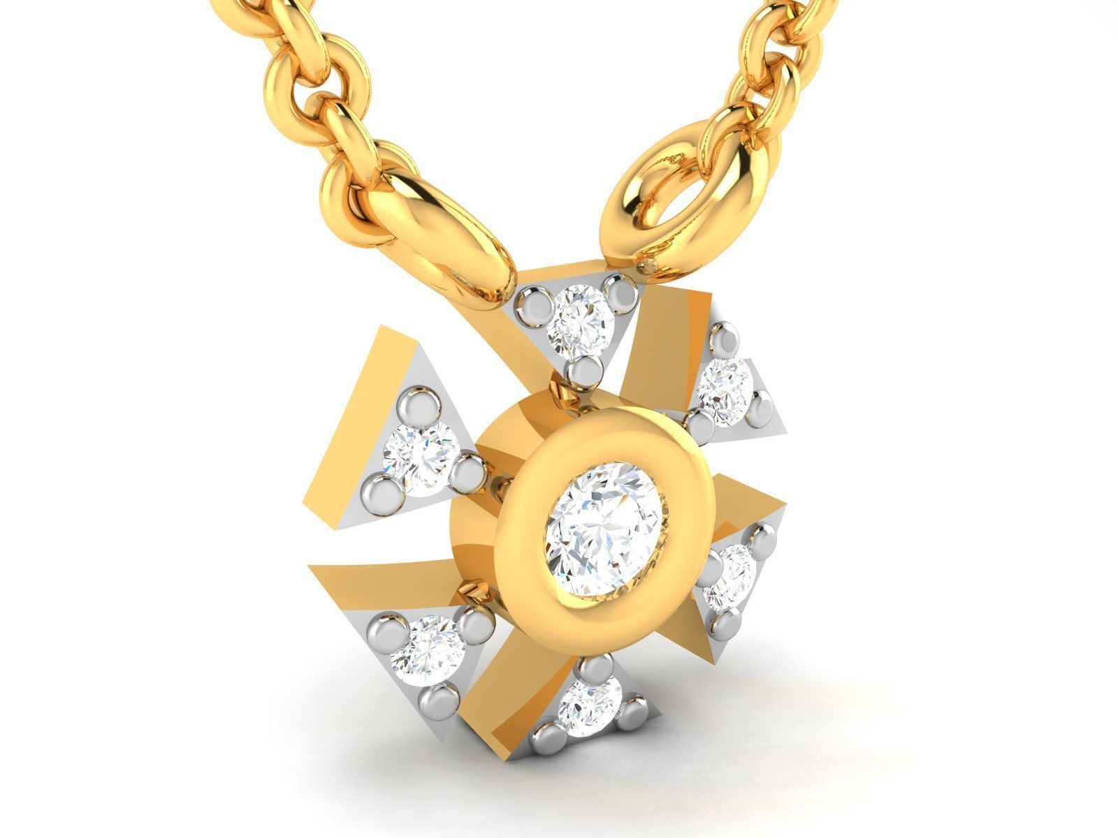 Women pendant 3D print model_1