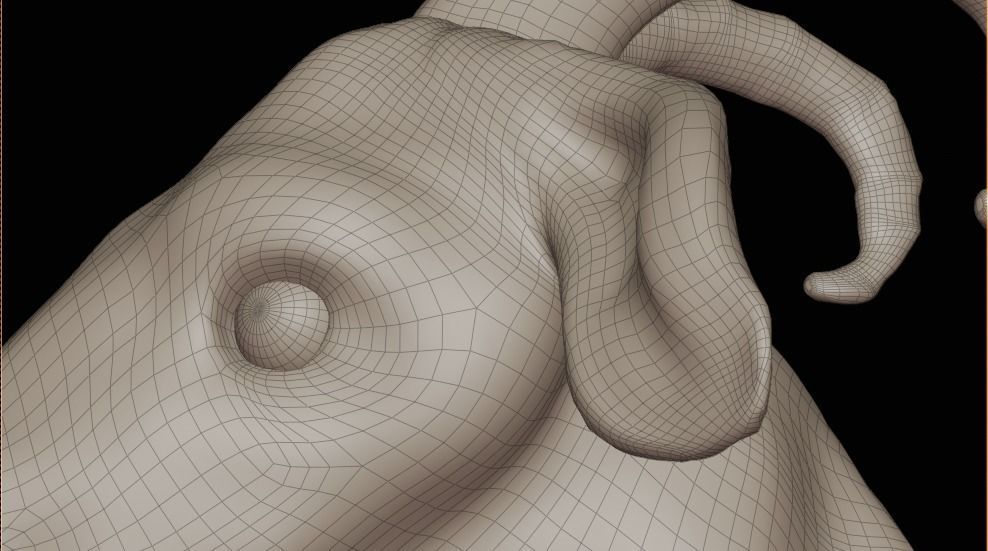 Goat Head 3D model_17