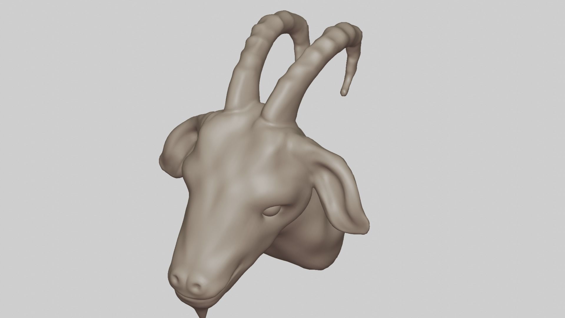 Goat Head 3D model_19