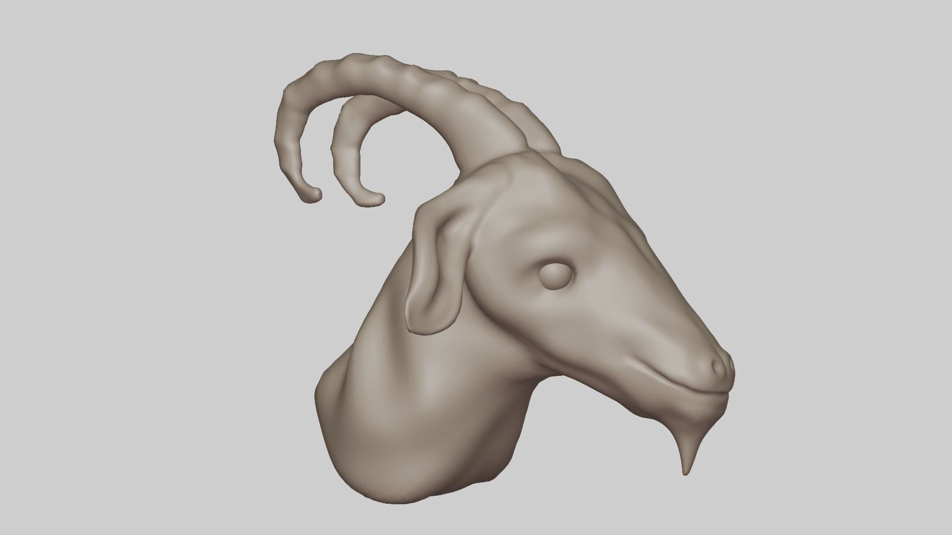 Goat Head 3D model_8