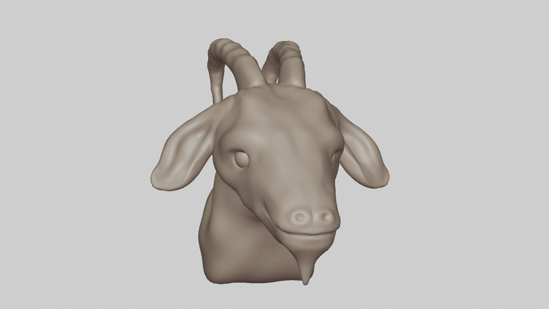 Goat Head 3D model_3