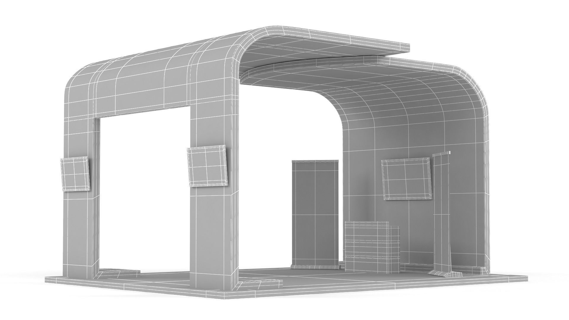 Exhibition Stand Design 3D model_9