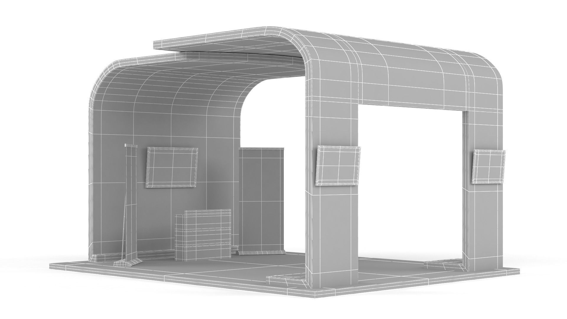 Exhibition Stand Design 3D model_7