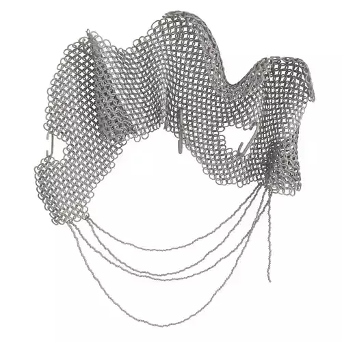 Porcelain Ceramic Chain Wall Sculpture by Taylor Kibby