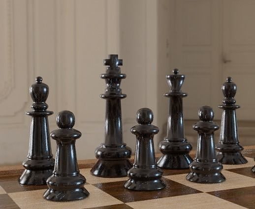 Chess set 3D model