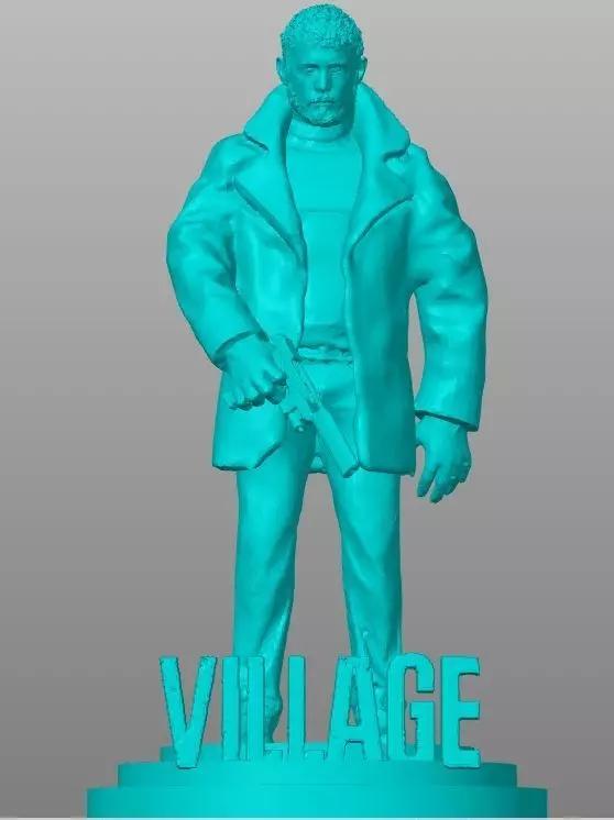 Chris Redfield Village 3D print model