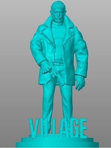 Chris Redfield Village 3D print model