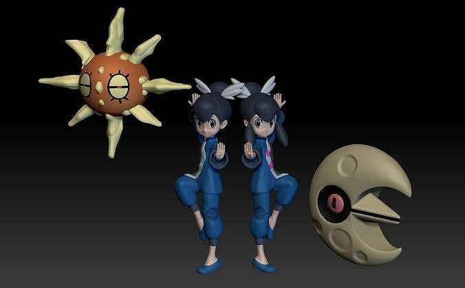 Pokemon Hoenn Gym Leader Tate Liza 3D print model