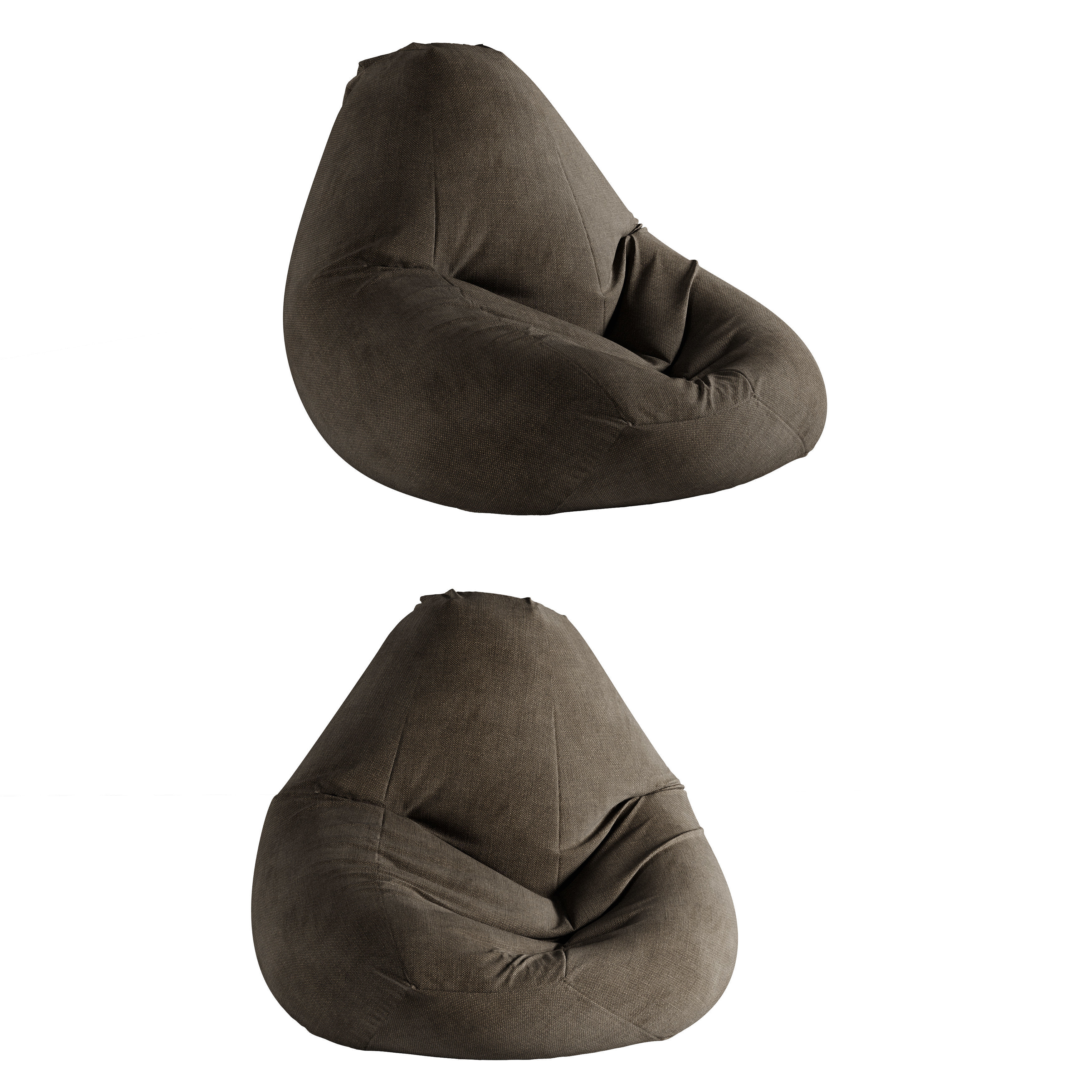 Frameless armchair  3D model_1
