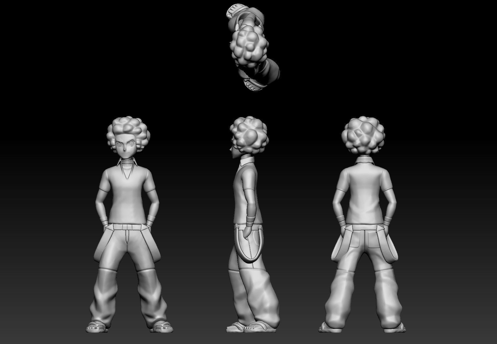 Pokemon Sinnoh Elite Four Flint 3D print model_1