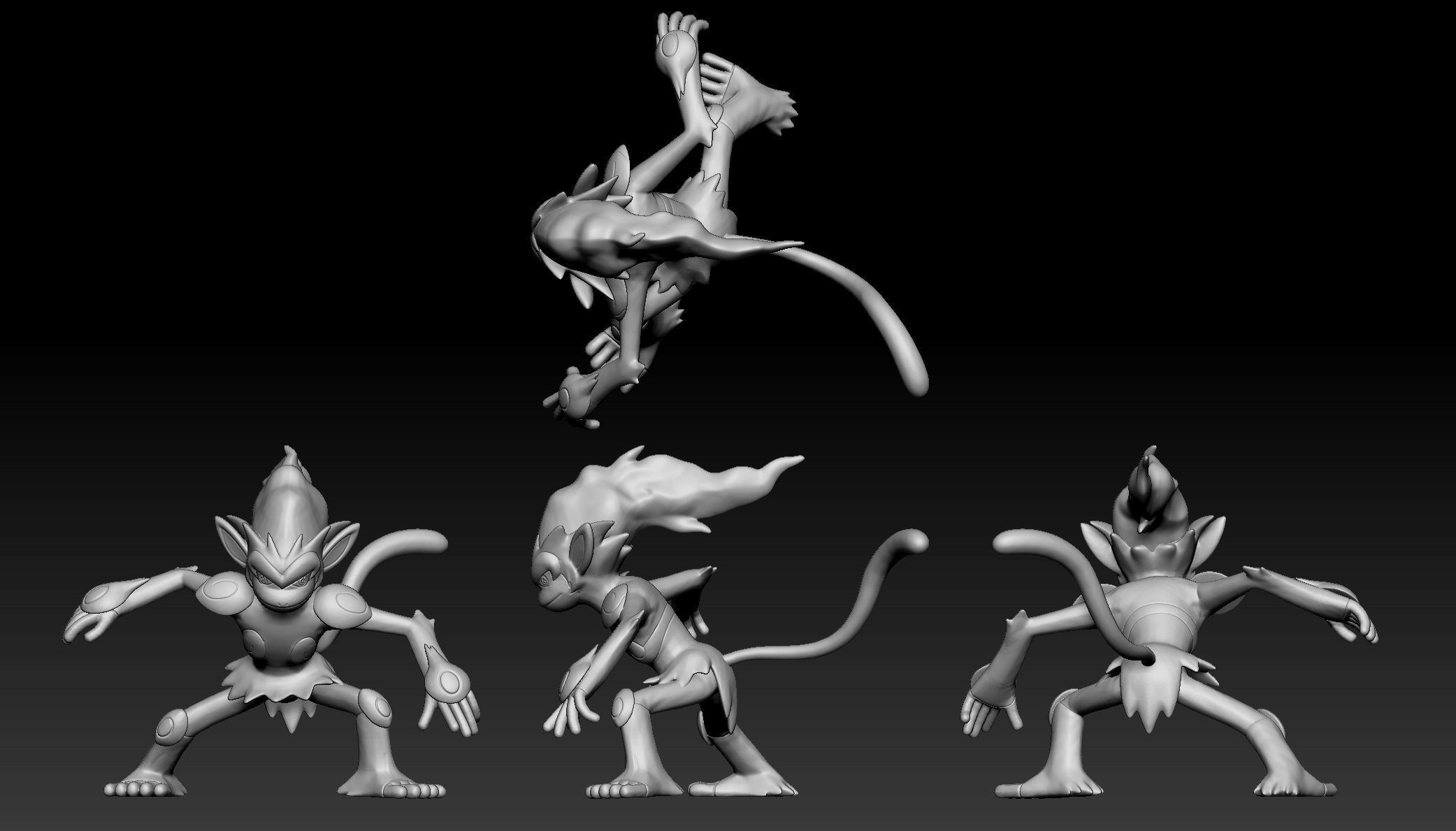 Pokemon Sinnoh Elite Four Flint 3D print model_2