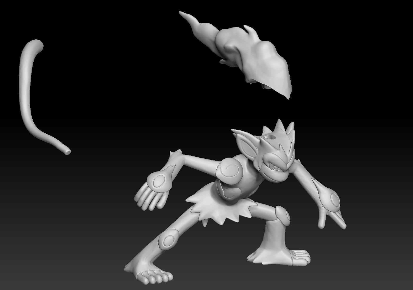 Pokemon Sinnoh Elite Four Flint 3D print model_3