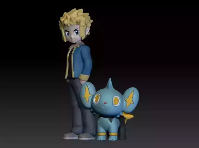 Pokemon Sinnoh Gym Leader Volkner as Kid