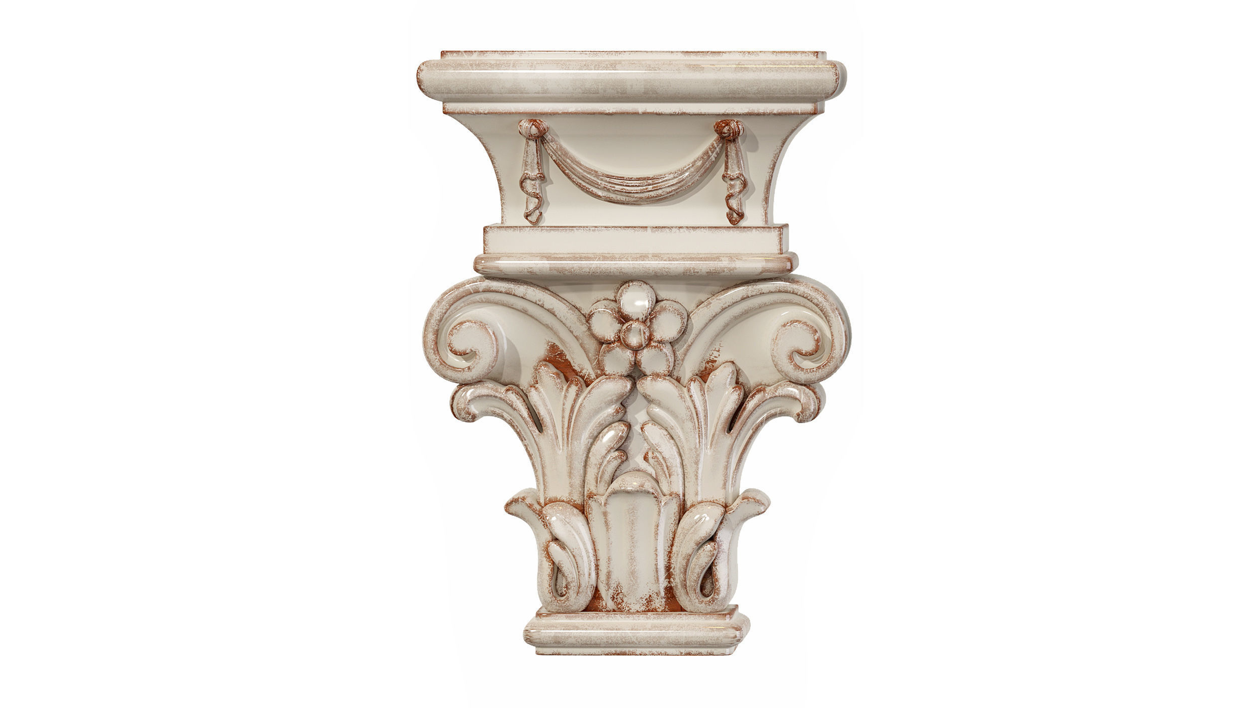 Classic capitel 03 3D model_2