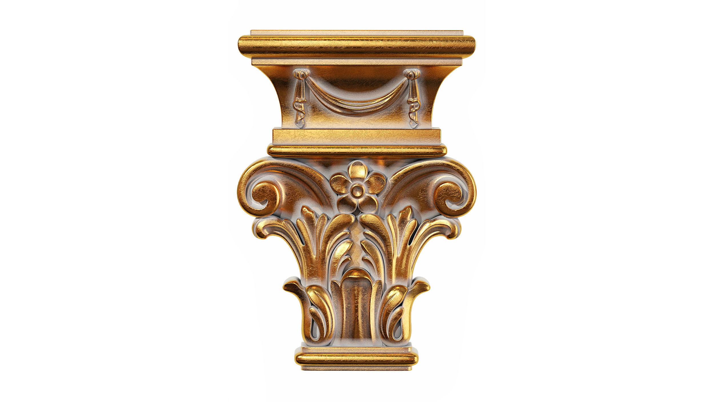 Classic capitel 03 3D model_1