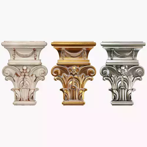 Classic capitel 03 3D model