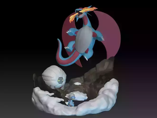 Pokemon Bagon Shelgon Salamence