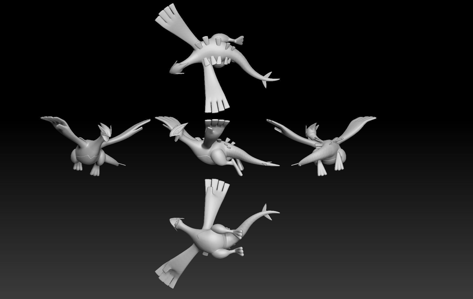 Pokemon Lugia 3D print model_1