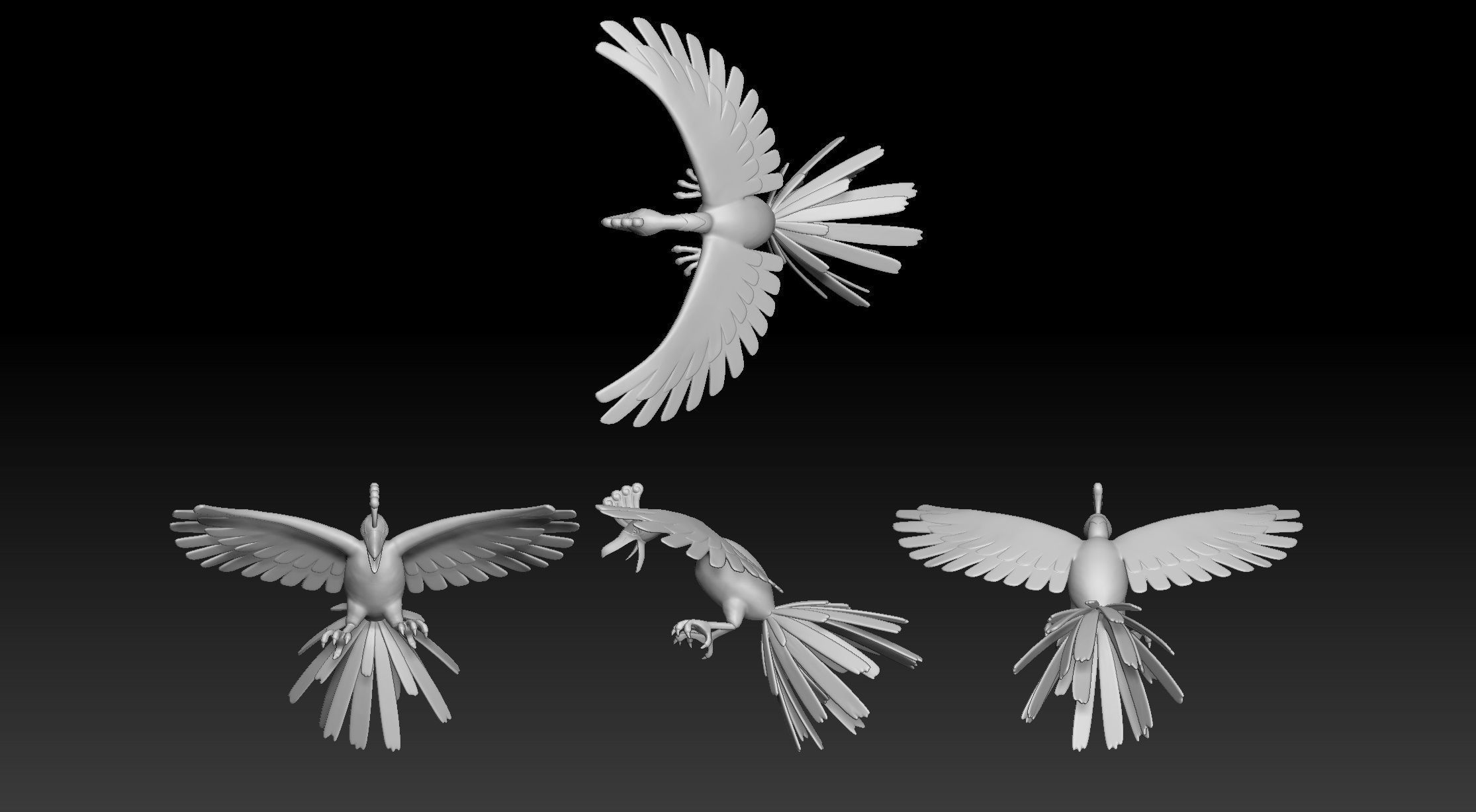 Pokemon Ho-oh 3D print model_1