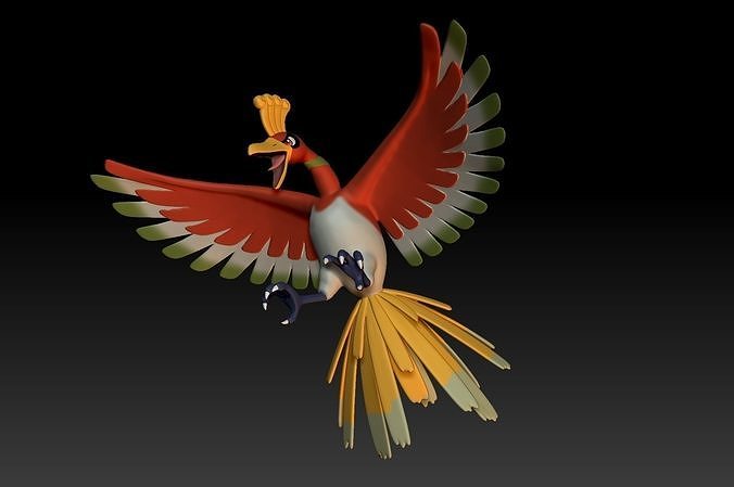 Pokemon Ho-oh 3D print model