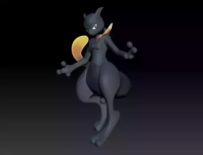 Pokemon Shadow Mewtwo 3D print model