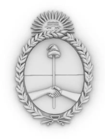 Escudo de Argentina Argentina Shield 3D print model_0