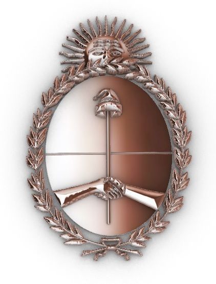 Escudo de Argentina Argentina Shield 3D print model_2