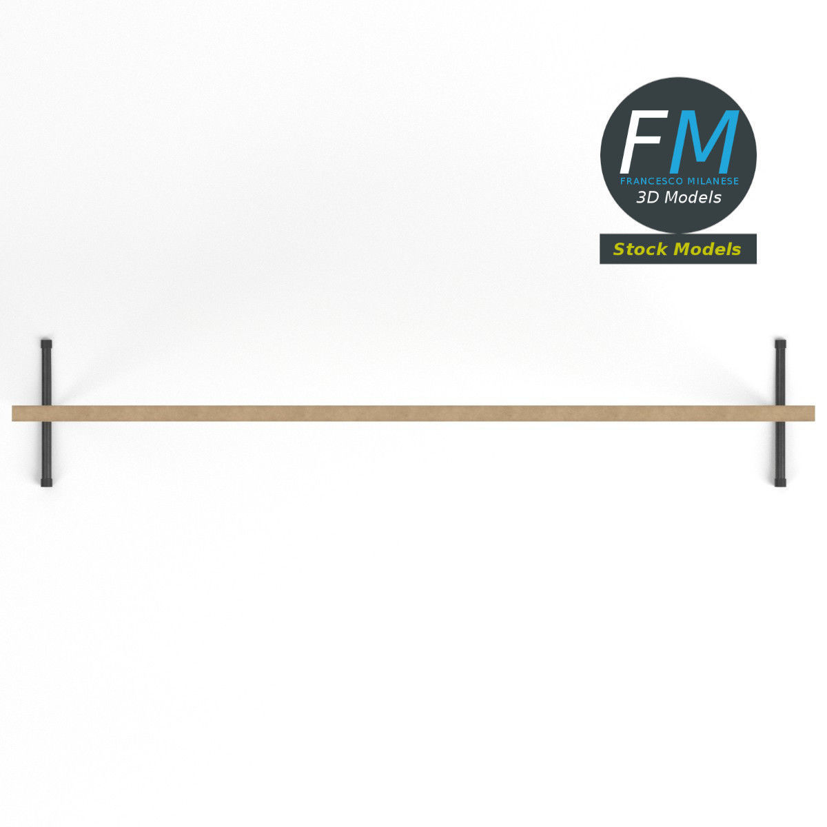 Balance beam 3D model_6