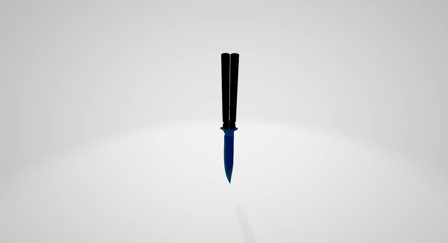 Butterfly Knive Model Free low-poly 3D model_0