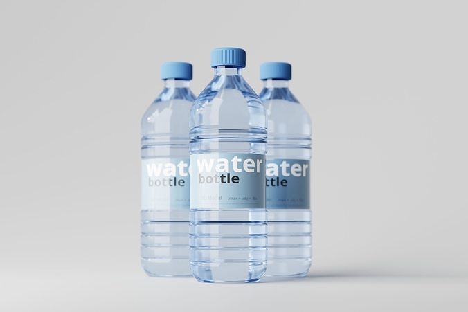 Water Bottle 3D model 6