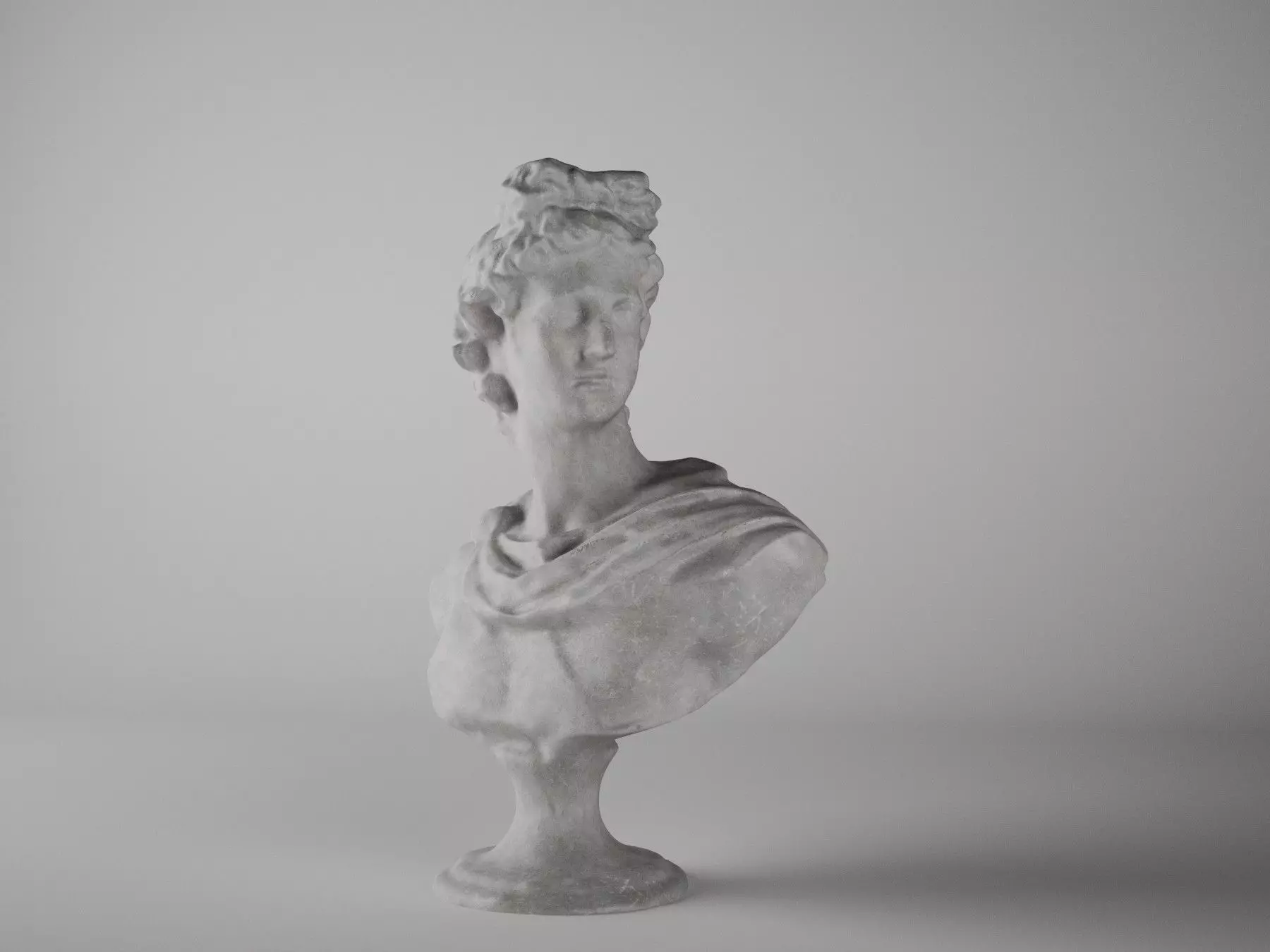 Apollo marble bust 3D model