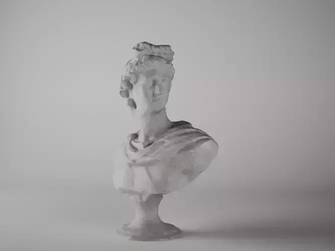 Apollo marble bust