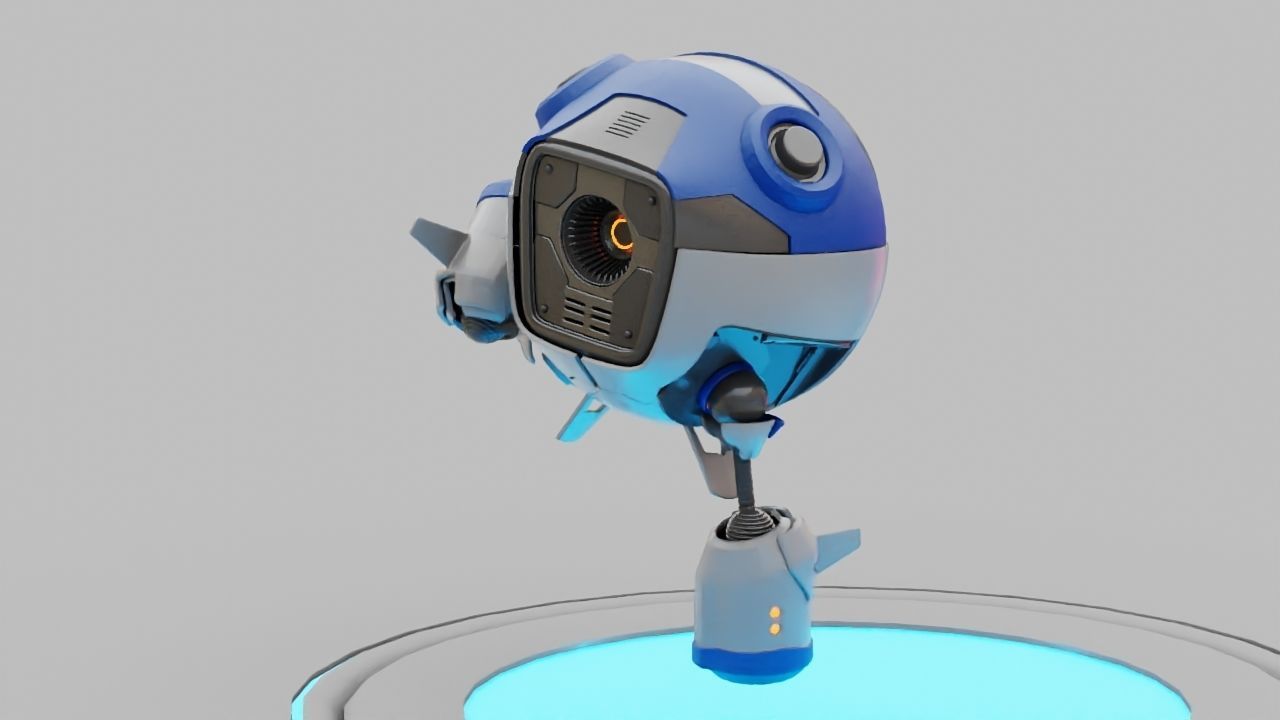 Ball Droid rigged - animated character 3D model_9