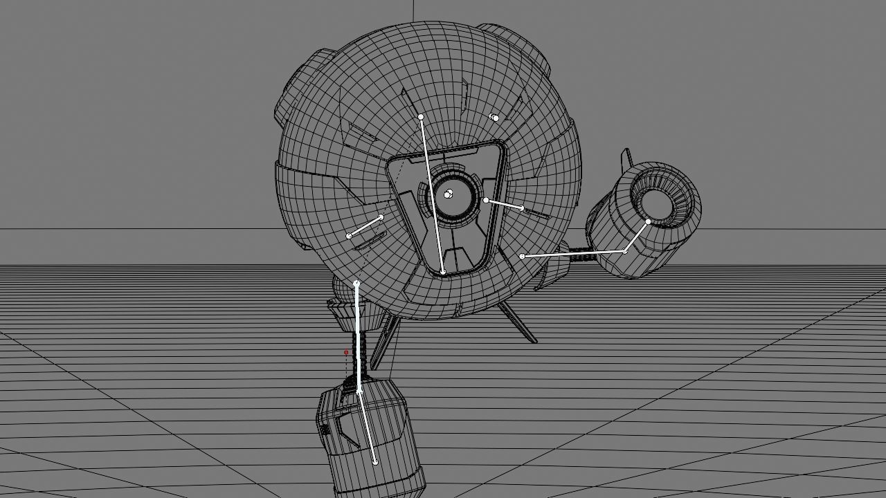 Ball Droid rigged - animated character 3D model_28