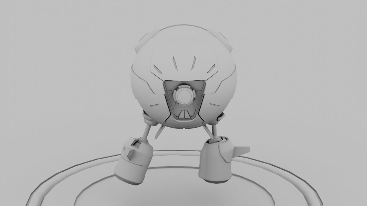 Ball Droid rigged - animated character 3D model_18