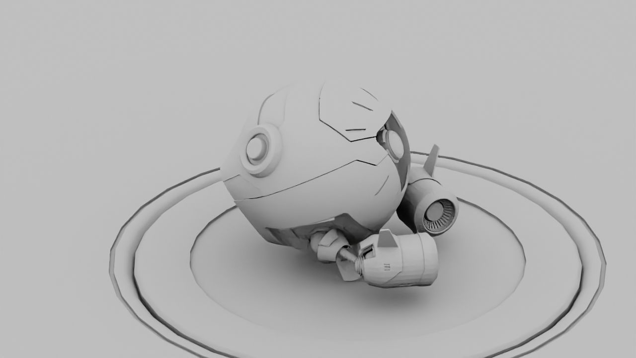 Ball Droid rigged - animated character 3D model_20