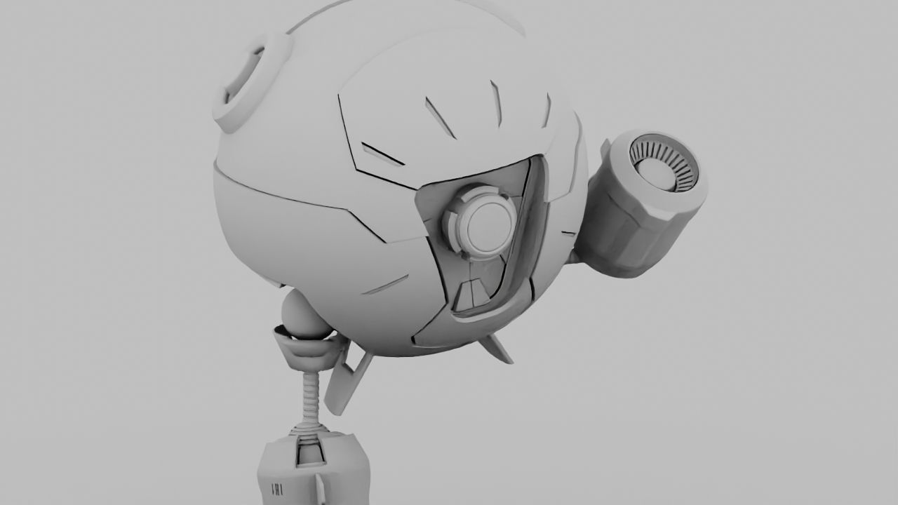 Ball Droid rigged - animated character 3D model_17