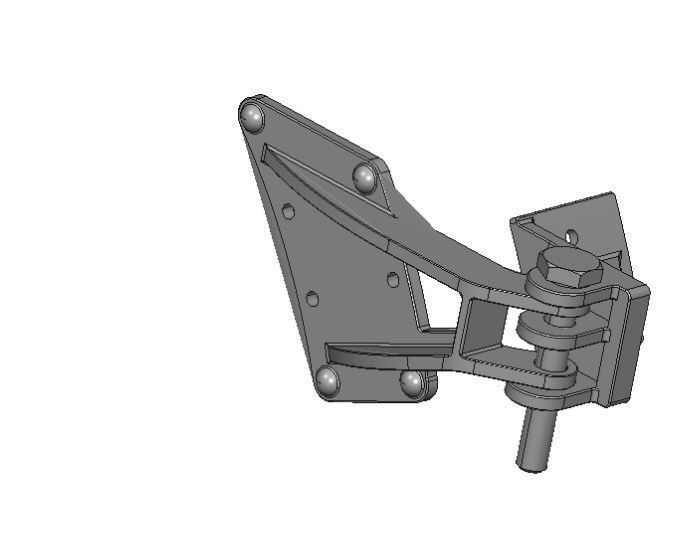 Smoke Box Hinge 1Scale Live Steam 3D Steel Print Free 3D print model_4
