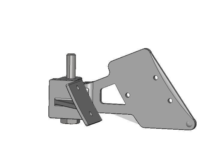 Smoke Box Hinge 1Scale Live Steam 3D Steel Print Free 3D print model_2