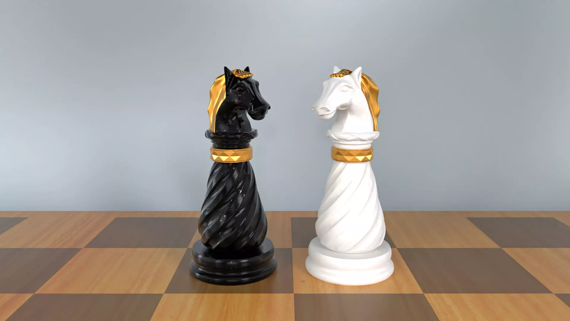 Knight 3D Luxury Chess Pieces 3D Print Model 3D print model 3D print model