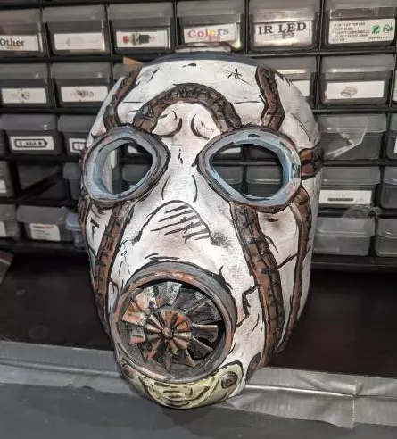 Borderlands 2 Psycho Mask Remixed With Detail Free 3D print model