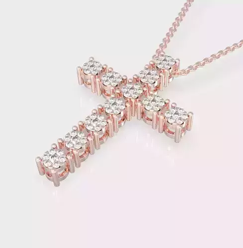 Fashion cross pendant  3dm file ready for printing stl format 3D print model