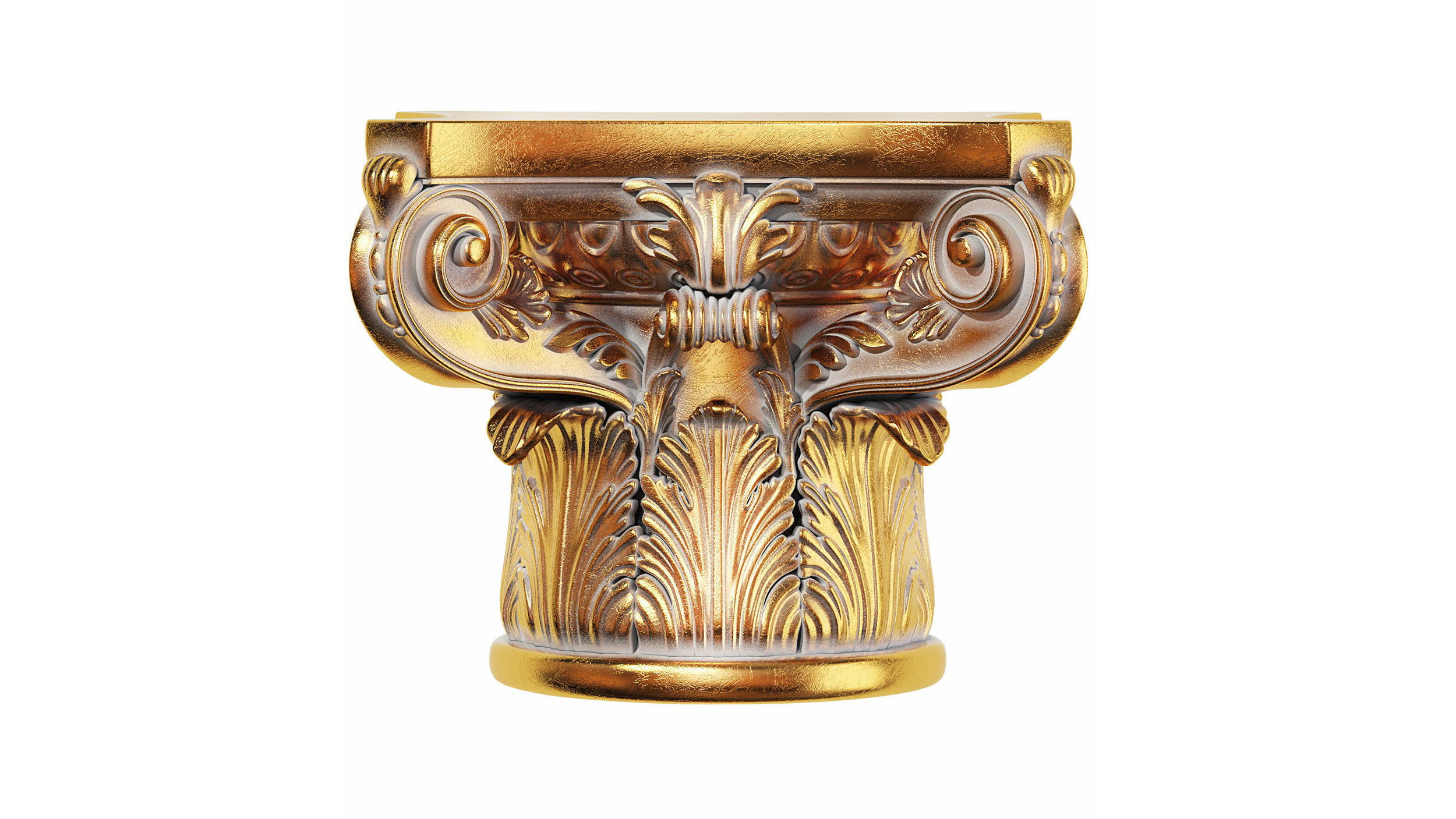 Classic capital 04 3D model_2