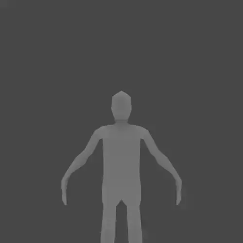 Low Poly Male zombie