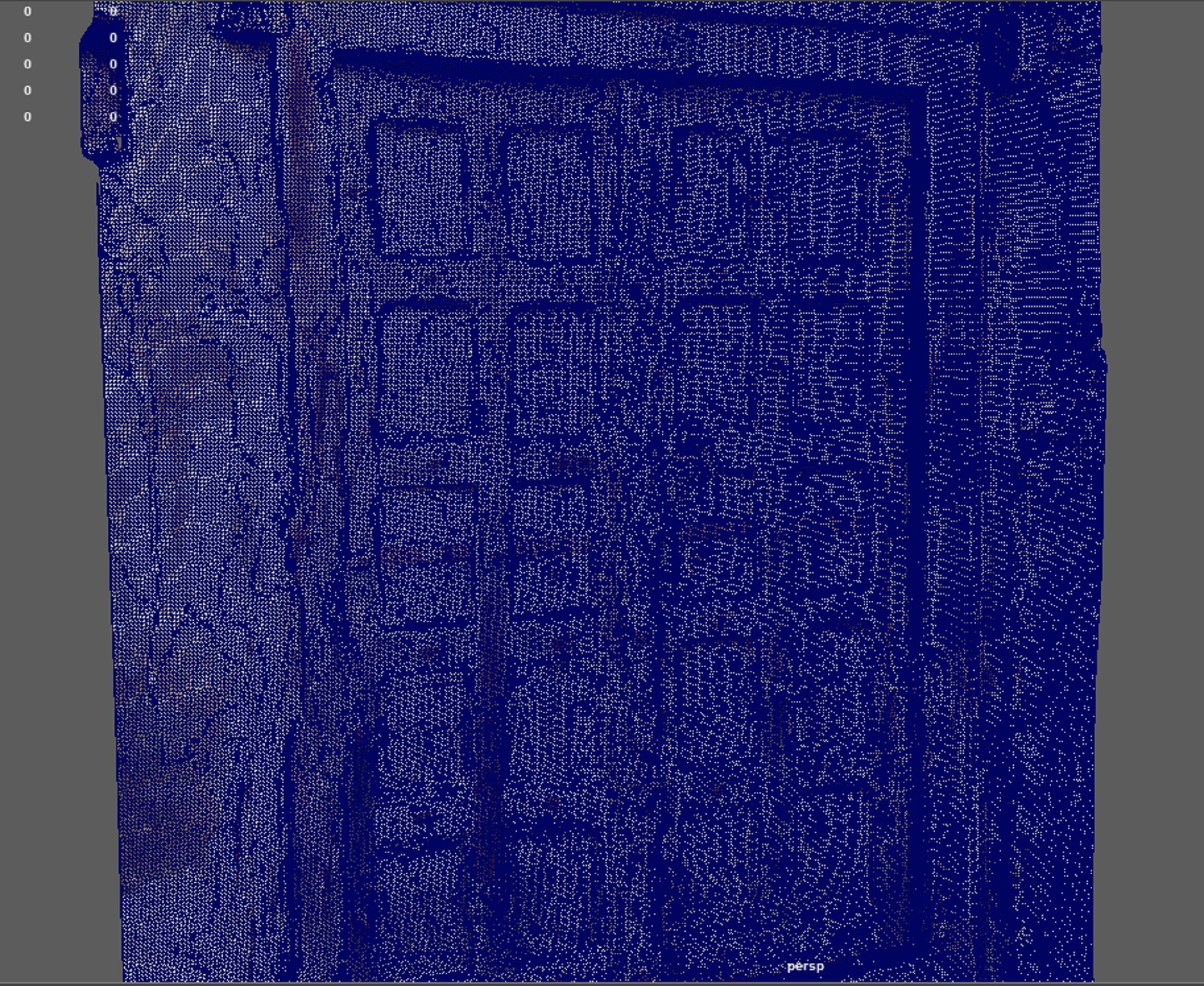 Ancient wooden door in the streets during Medieval 3D model_6