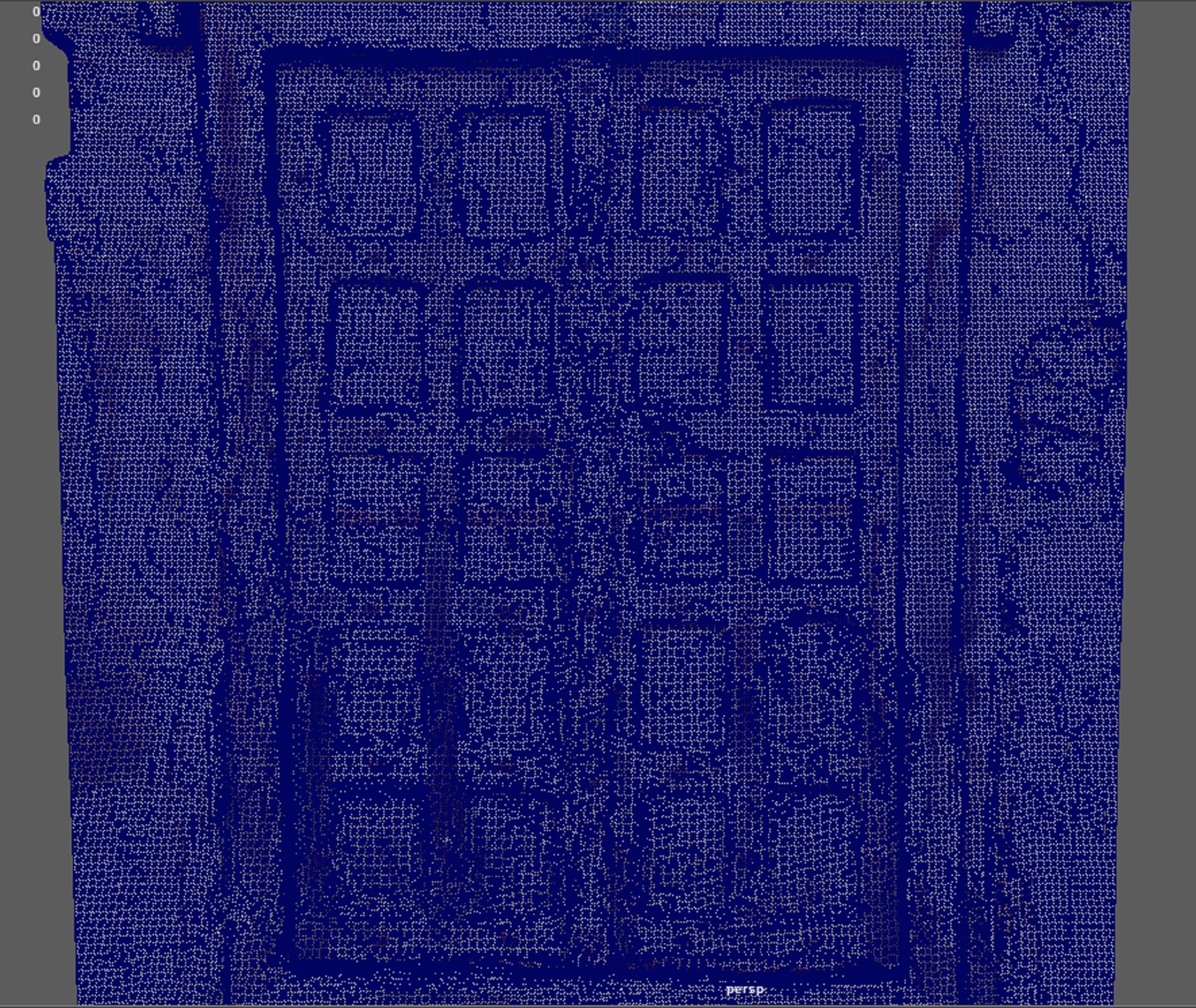 Ancient wooden door in the streets during Medieval 3D model_5