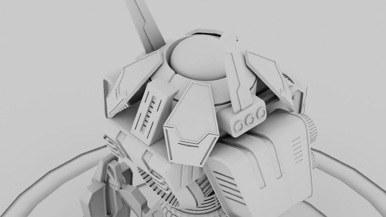 Spy Robot rigged - animated character 3D model_20