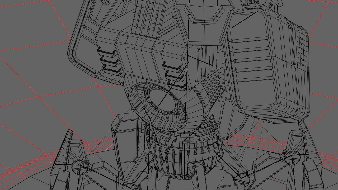 Spy Robot rigged - animated character 3D model_26