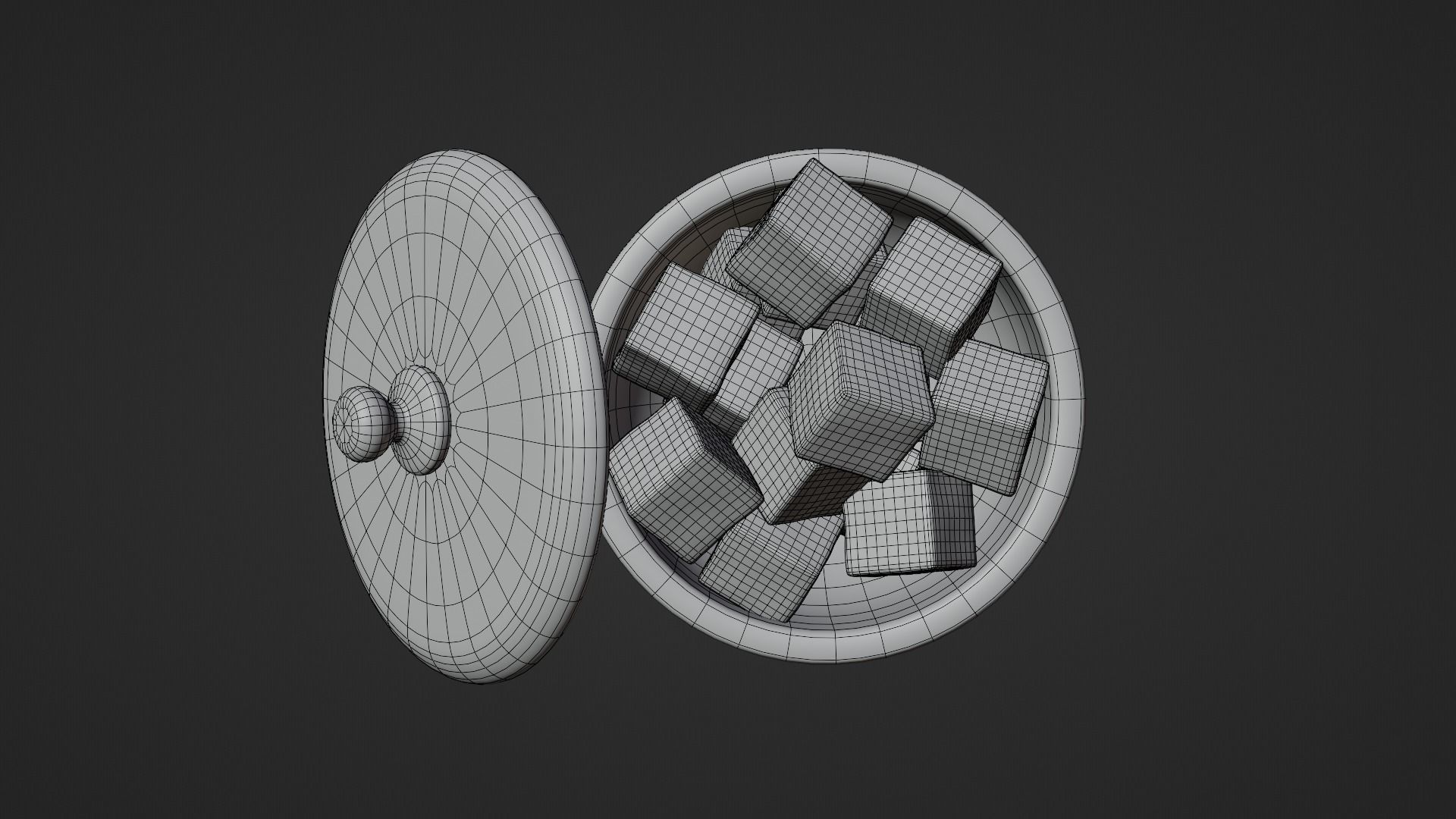 Turkish Delight Low-poly 3D model_8